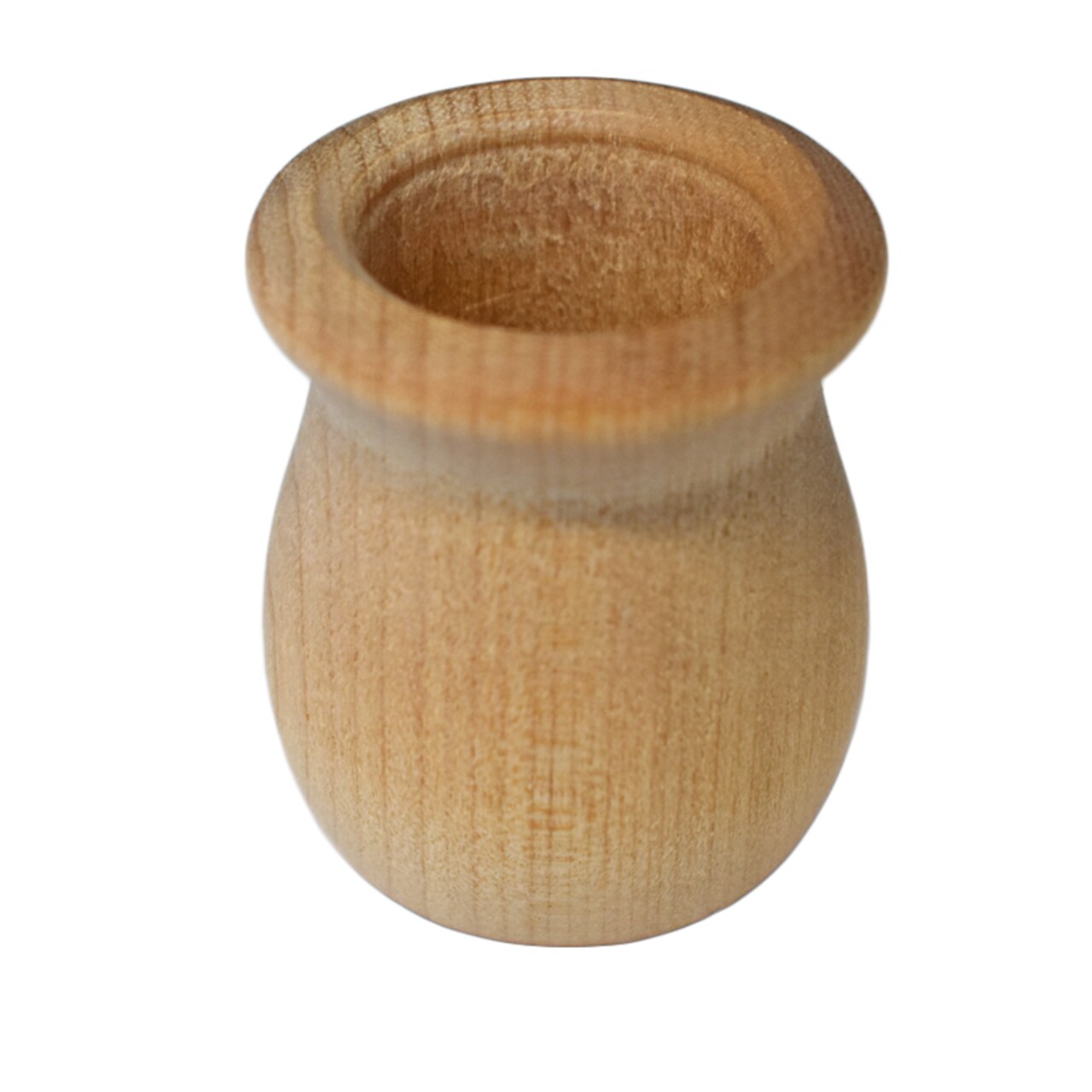Wood Candle Cups 4 Pack | Unfinished Mini Wooden Holders for Crafts, Chanukah Projects & DIY Decor